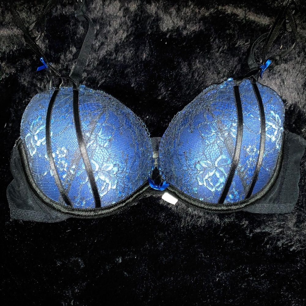 Blue Lace Bra